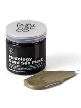 Mudology Dead Sea Mud Mask, Clay Mask for Face, Body & Hair, Deep Pore Cleansing
